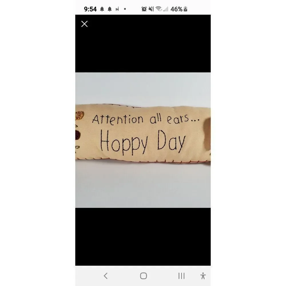 Happy Day Pillow Bunny 2 ft long 7